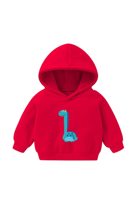 Baby Toddler Kid Boy Girl Casual Pocket Hoodie Sweatershirt Pullover(Red,3-4 Years)