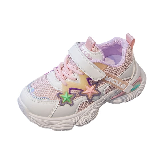 Zshosam Big Kids Shoes Girls Toddler Walking Shoes Toddler Shoes Girls Kids Sports Sneakers Casual Shoes Size 3.5,(Pink Big Kids 3.5)