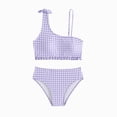 thumbnail image 1 of Zshosam Bikini for Girls Girls Swimsuit Bikini Set Criss Cross Bathing Suits for Girl Two Piece Girls' Swimwear Size 5T 6T,(Purple 5-6 Years), 1 of 7