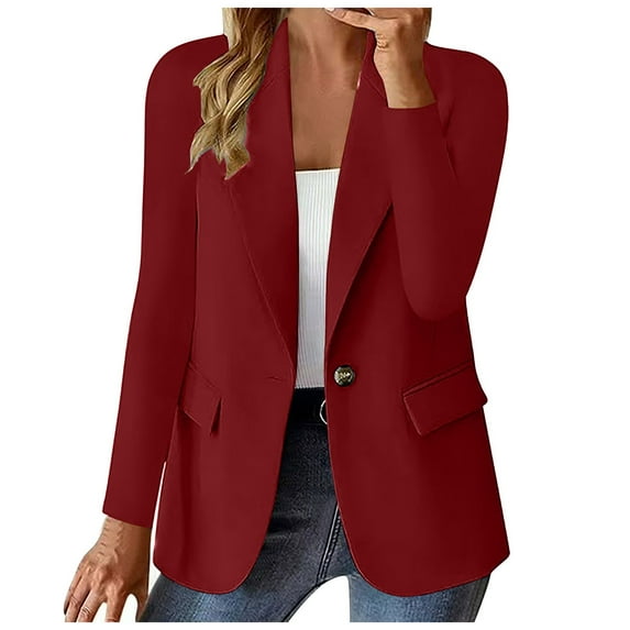 Zshosam Blazers for Women,Womens Casual Suit Collar Blazer Business Open Front Work Office Jacket Cardigan(,S)
