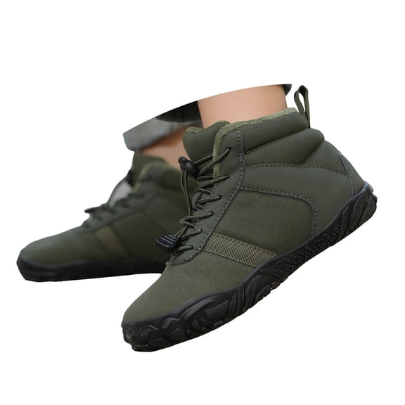 Zshosam Boots for Girls Kids' Work Boots for Boys Girls, Waterproof Outdoor Ankle Boots with Hook and Loop Size 1,(Green Big Kids 1)