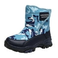 thumbnail image 1 of Zshosam Boots for Toddler Girl Toddler Boots Kids Boys and Girls Winter Warm Ankle Boots with Zipper Size 4,(Sky Blue Big Kids 4), 1 of 9