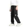 thumbnail image 1 of Zshosam Boy Joggers Baby Boys Cargo Joggers Pants Toddler Lightweight Pants Kids Sweatpants Size 7T 8T,(Black 7-8 Years), 1 of 5