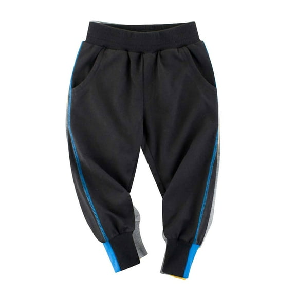 Zshosam Boys Jogger Sweatpants Boys Sweatpants Active Jogger Pants for Kids Size 12 18 Months,(Black 12-18 Months)