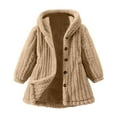 thumbnail image 1 of Zshosam Boys Lightweight Jacket Toddler Kids Fleece Jackets Button Winter Warm Coat Outwear for Boys Girls Size 6T 7T,(Khaki 6-7 Years), 1 of 3