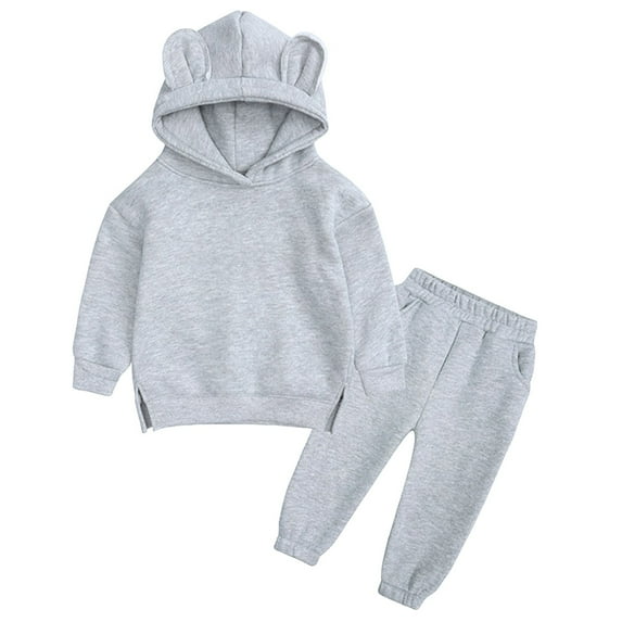Zshosam Boys Outfits Sets Toddler Toddler Boy Clothes Infant Baby Boy Outfits Hoodie Jeans Pants Set Fall Winter Clothing Size 7T 8T,(Grey 7-8 Years)