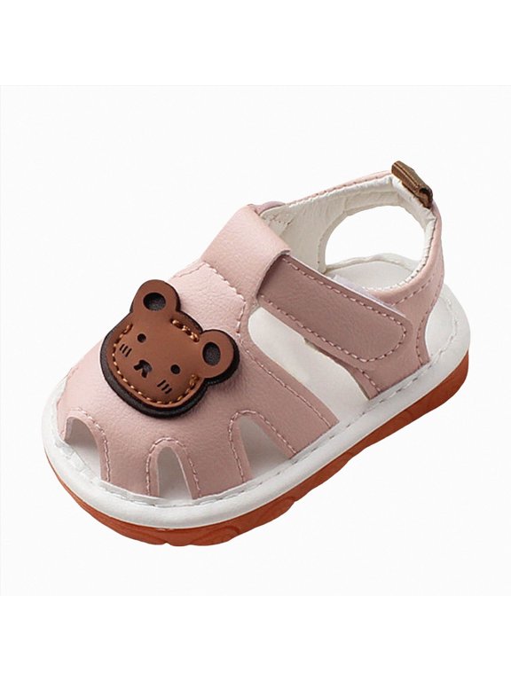 Boys Sandals Infant Baby Girls Boys Summer Sandals Premium Unisex Non Slip Rubber Soft Sole Breathable Toddler First Walker Outdoor Beach Shoes Size 6,(Pink Infant 6)