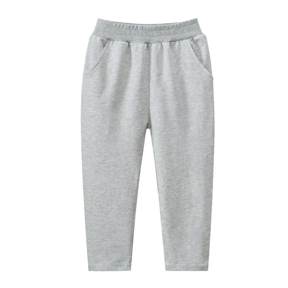 Zshosam Boys Sweatpants Joggers Boys Baggy Sweatpants Straight Casual Pants Elastic Waist Workout Athletic Joggers Sweat Pants Size 5T 6T,(Light Gray 5-6 Years)