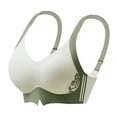 thumbnail image 1 of Zshosam Bras for Women Plus Size Full Coverage Bra with Wide Strap for Heavy (Green,XXXXXXL), 1 of 6
