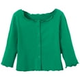 thumbnail image 1 of Zshosam Cardigan for Girls School Uniform Girls and Toddlers' Uniform Slim Fit Crewneck Cardigan Sweater Size 6 12 Months,(Dark Green 6-12 Months), 1 of 8