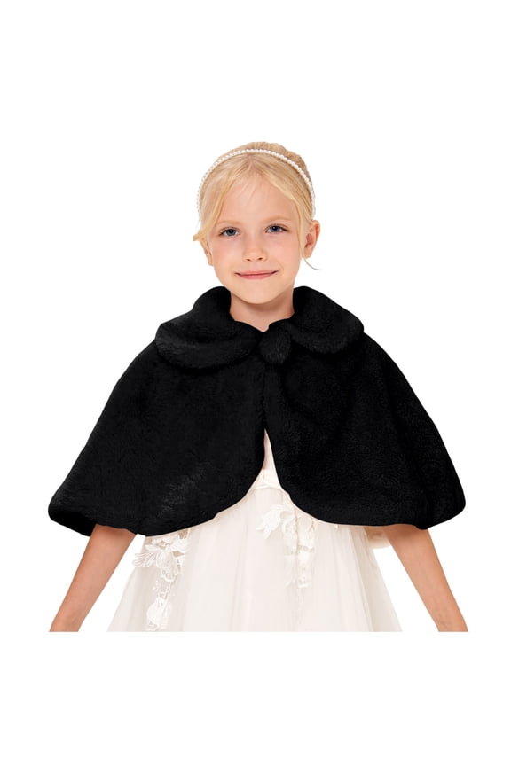 Carseat Poncho Baby Toddler Car Seat Poncho, Winter Carseat Cover for Baby Girl, Warm Kids Hooded Poncho Coat, Soft & Comfortable Size 4T 6T,(Black 4-6 Years)