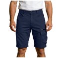 thumbnail image 1 of Zshosam Casual Shorts for Men Mens Shorts Adjustable Elastic Waist Casual Workout Shorts with Pockets (Navy,L), 1 of 9