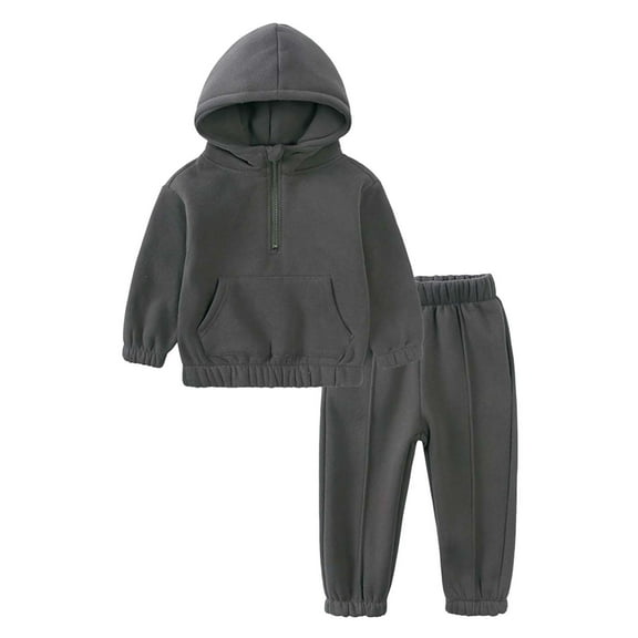 Zshosam Clothes for Toddler Boys Boys Sweatsuit Graphic Printed Hoodie Sweatshirt and Jogger Pant Sets Size 4T 5T,(Dark Gray 4-5 Years)