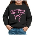 thumbnail image 1 of Zshosam Crewneck Sweatshirts for Girls Toddler Girls Sweatshirts Long Sleeve Tops Kids Pullover Print Shirt,Black 3 Years, 1 of 4