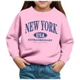 thumbnail image 1 of Zshosam Cute Sweatshirts for Teen Girls Toddler Sweatshirt – Unisex Crewneck Pullover, Cozy, Long Sleeve, Soft & Warm,Pink 6 Years, 1 of 4