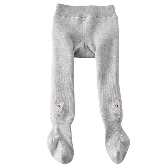 Zshosam Dance Tights for Girls Toddler Tights for Girls - Ultra Soft Elastic Footed Tights for Toddler Girls - Warm Tights Size 8T 10T,(Light Gray 8-10 Years)