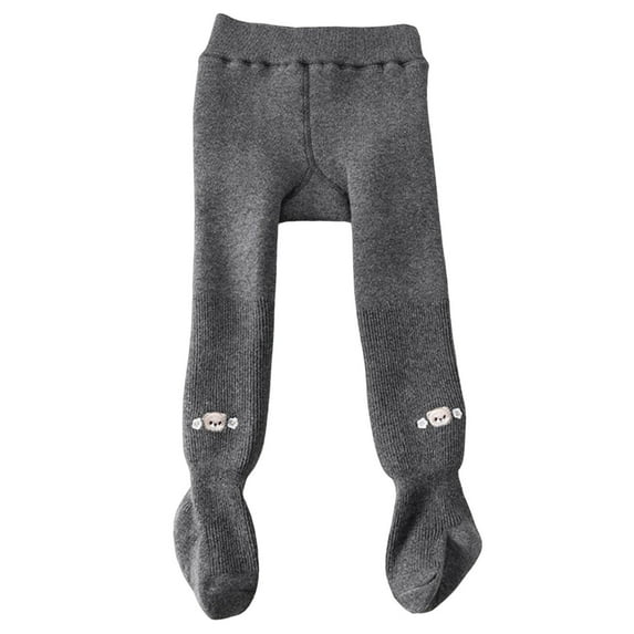 Zshosam Dance Tights for Girls Toddler Tights for Girls Ultra Soft Tights for Girls Ballet School Uniform Festival Size 0 6 Months,(Dark Gray 0-6 Months)