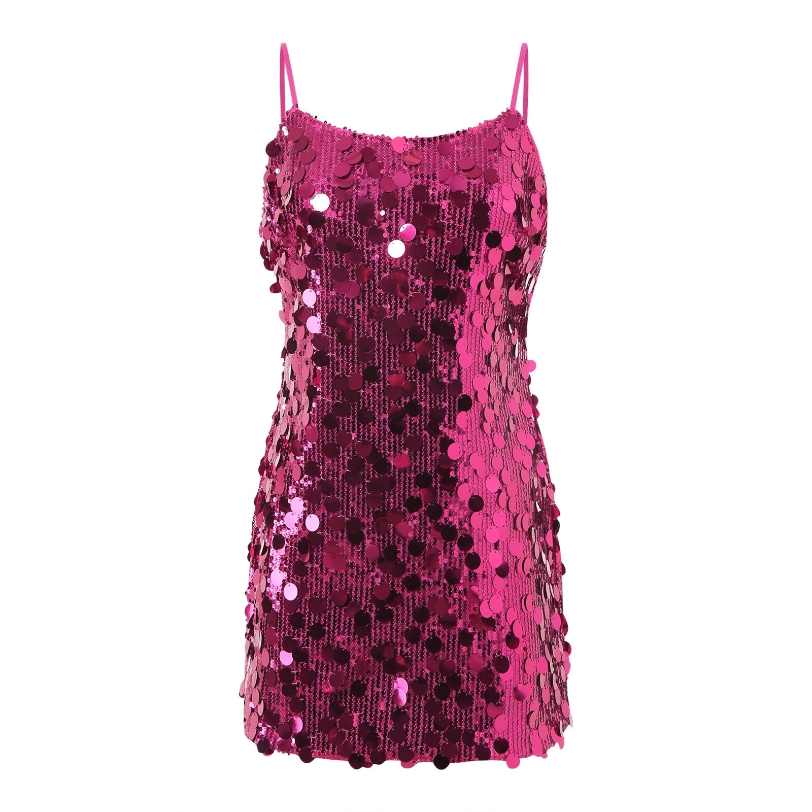 Pink Control Wear Zshosam Dress Sparkly Dresses for Women Tummy Control Square Neck ...