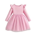 thumbnail image 1 of Zshosam Dresses for Infant Girls Toddler Girl Dresses Long Sleeve Dresses Set Size 3T 4T,(Pink 3-4 Years), 1 of 4