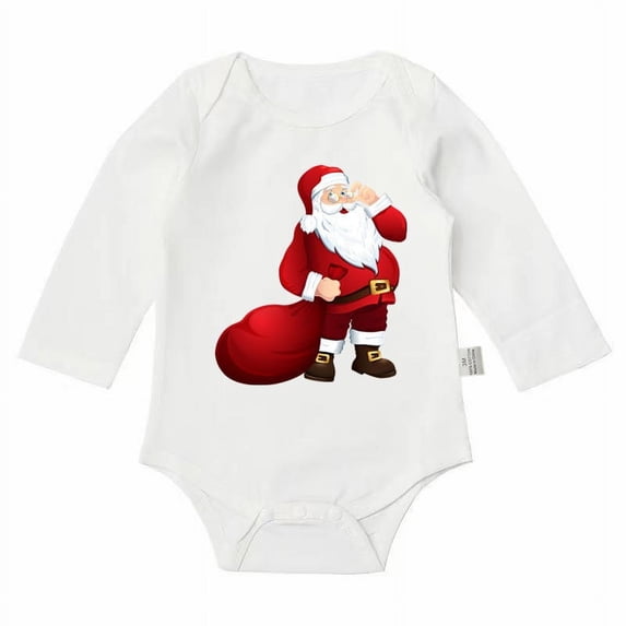 Zshosam Fall Christmas Bodysuits Baby Girl Long Sleeve Onsies for Baby Girls' Christmas Bodysuits Newborn Infant Ribbed Fall Baby Girl Romper Size 6 9 Months,(Red 6-9 Months)
