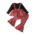 thumbnail image 1 of Zshosam Fall Girl Clothes Toddler Girl Clothes Kids Outfits Long Sleeve Sweatshirt Bottom Pants Set Fall Winter Clothing for Girls Size 2T 3T,(Red 2-3 Years), 1 of 5