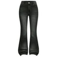 thumbnail image 1 of Zshosam Girl Flare Jeans Kids Girls Casual Baggy Wide Leg Denim Pants Elastic Waist Casual Jeans Size 11T 12T,(Grey 11-12 Years), 1 of 4