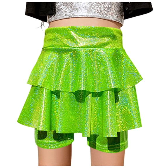 Zshosam Girl Shorts Toddler Biker Shorts Baby Girl Cotton Short Dance Summer Clothes Size 7T 8T,(Green 7-8 Years)