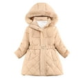 thumbnail image 1 of Zshosam Girl Winter Coat Baby-Girls And Toddler Heavy Winter Jacket,Wind-resistant Water-resistant Shell,Fleece Inner Size 5T 6T,(Khaki 5-6 Years), 1 of 9