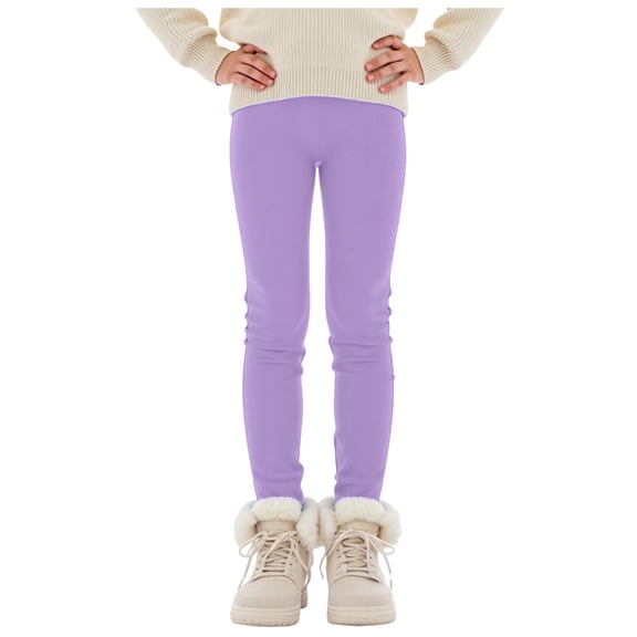 Zshosam Girls Athletic Leggings Baby & Toddler Leggings - Soft Blend, Durable & Perfect for Every Adventure Size 5T 6T,(Purple 5-6 Years)