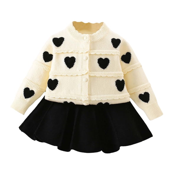 Zshosam Girls Clothes Toddler Baby Girl Outfit Embroidery Crewneck Sweatshirt Tulle Skirt Set Cute Kids Fall Clothes Size 4T 5T,(White 4-5 Years)