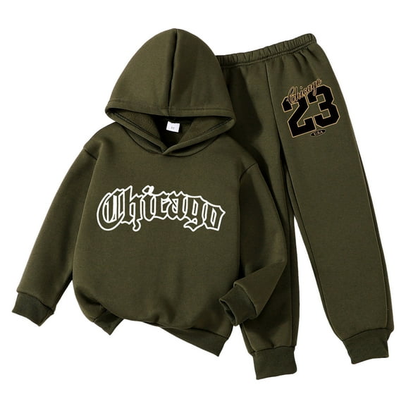 Zshosam Girls' Clothing Sets Girls 2PCS Fashion Outfits Set - Cropped Hoodie   Printed Jeans 2-Piece Set Size 2T 3T,(AG 2-3 Years)