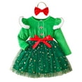 thumbnail image 1 of Zshosam Girls Dresses Long Sleeve Toddle Girls'Long Sleeve Dressy Dresses Fall Size 4T 5T,(Green 4-5 Years), 1 of 5