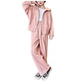 thumbnail image 1 of Zshosam Girls Fall Clothes Sets Toddler Baby Girl Clothes Hoodie Sweatshirts Print Pants 2 Piece Outfits Cute Fall Winter Clothing Set Size 15T 16T,(Pink 15-16 Years), 1 of 5