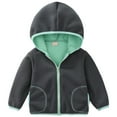 thumbnail image 1 of Zshosam Girls Fall Jacket Baby Girls Long Coat Toddler Kids Winter Fleece Jacket Warm Outwear Clothes Thick Trench Coat Size 18 24 Months,(Green 18-24 Months), 1 of 9