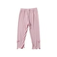 thumbnail image 1 of Zshosam Girls Fleece Lined Leggings Girls Leggings Thick Leggings for Girls Kids Full Length Pants Stretchy Size 7T 8T,(Pink 7-8 Years), 1 of 8
