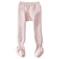 thumbnail image 1 of Zshosam Girls Fleece Lined Tights Girls Tights Baby/Toddler/Big Girls Cable Tights Variety if Colors Size 1T 2T,(Pink 1-2 Years), 1 of 7