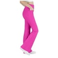 thumbnail image 1 of Zshosam Girls' Leggings Girls Flare Leggings Bell Bottoms School Uniform Pants High Waisted Flared Leggings for Teen Girls Size 8T 9T,(Hot Pink 8-9 Years), 1 of 9