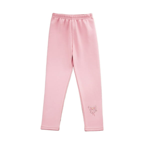 Zshosam Girls Pants Girls School Uniform Pants Leggings with Skirts Stretch Warm Jegging Size 7T 8T,(Pink 7-8 Years)