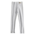 thumbnail image 1 of Zshosam Girls School Uniform Pants Girls Flare Leggings, Kids Bell Bottoms High Elastic Waisted Slim Bootcut Pants Size 1T 2T,(Light Gray 1-2 Years), 1 of 4