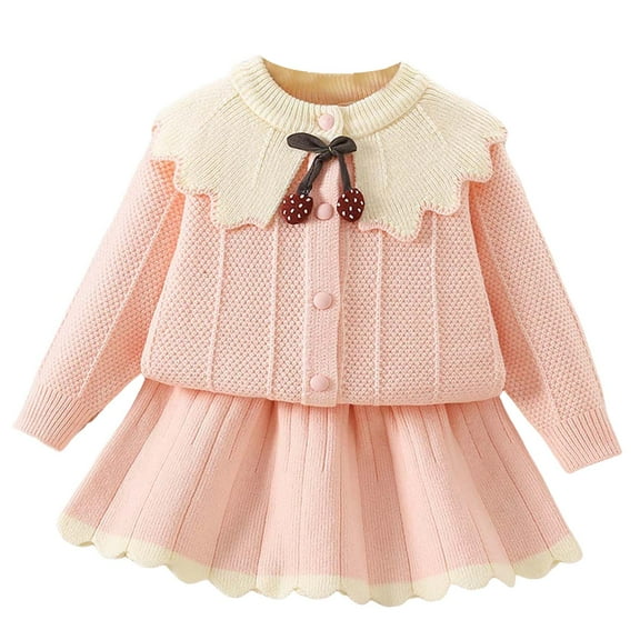 Zshosam Girls Skirt Set Fall Toddler Baby Girl Outfit Sweatshirt Shirt Tulle Skirt Dress Fall Clothes Set Size 4T 5T,(Pink 4-5 Years)