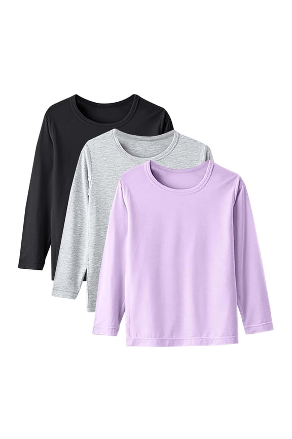 Girls T Shirt Girls Long Sleeve Shirts Kids Casual Crewneck Tops Fashion Tees Size 5T 6T,(A 5-6 Years)