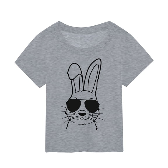 Zshosam Girls T Shirts Infant Toddler Girl Short Sleeve Shirt Basic Baby Tees Blouses Tops Ruffled T Shirts Size 9T 10T,(Grey 9-10 Years)