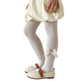 thumbnail image 1 of Zshosam Girls Thermal Tights Girls Fleece Lined Tights Thermal Warm Tights Footed for Winter Toddler Fleece Tights for Kids Size 4T 6T,(White 4-6 Years), 1 of 6