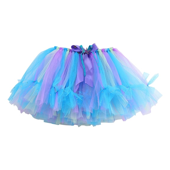Zshosam Girls Tutu Skirt Tutu for Girls Princess Ballet Skort Tulle Skirt for Girls Layered Size 2T 4T,(Sky Blue 2-4 Years)