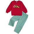 thumbnail image 1 of Zshosam Girls Winter Clothes Baby Girl Clothes Long Sleeve Sweatshirts and Pants Baby Clothes Size 3T 4T,(Red 3-4 Years), 1 of 8