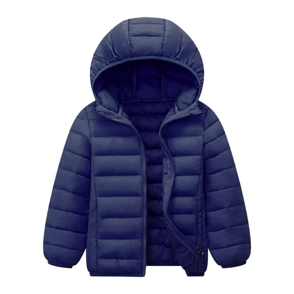 Zshosam Girls Winter Coat Toddler Boys Girls Thicken Winter Coat Baby Fleece Warm Cute Hooded Jacket Clothes Size 4T 5T,(Navy 4-5 Years)