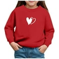 thumbnail image 1 of Zshosam Graphic Crewneck Sweatshirt Funny Toddler Kid Baby Girl Boy Sweatshirt Fall Clothes,Red 4 Years, 1 of 4