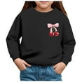 thumbnail image 1 of Zshosam Graphic Crewneck Sweatshirt Kids Toddler Girls Sweatshirts Long Sleeve Tops Kids Pullover Print Shirt,Black 5 Years, 1 of 4
