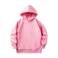 thumbnail image 1 of Zshosam Hoodie Girls Teen Girls Long Sleeve Shirt Lightweight Hoodie Active Running Pullover Top Size 3T 4T,(Pink 3-4 Years), 1 of 3