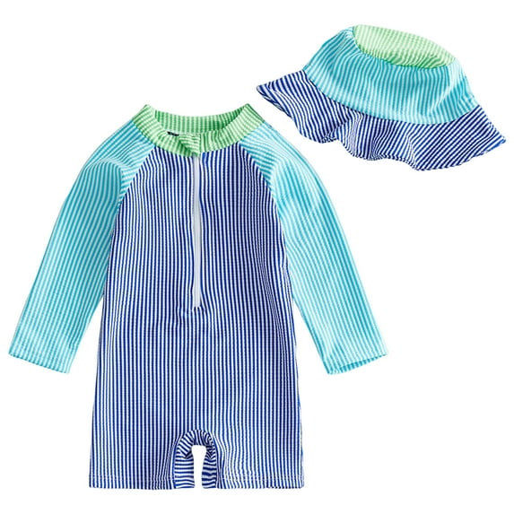Zshosam Infant Girl Bathing Suit Baby Girl Swimsuit Infant Rashguard Swimwear One Piece UPF 50+ Sun Protection Rash Guard Bathing Suit Size 0 3 Months,(Blue 0-3 Months)